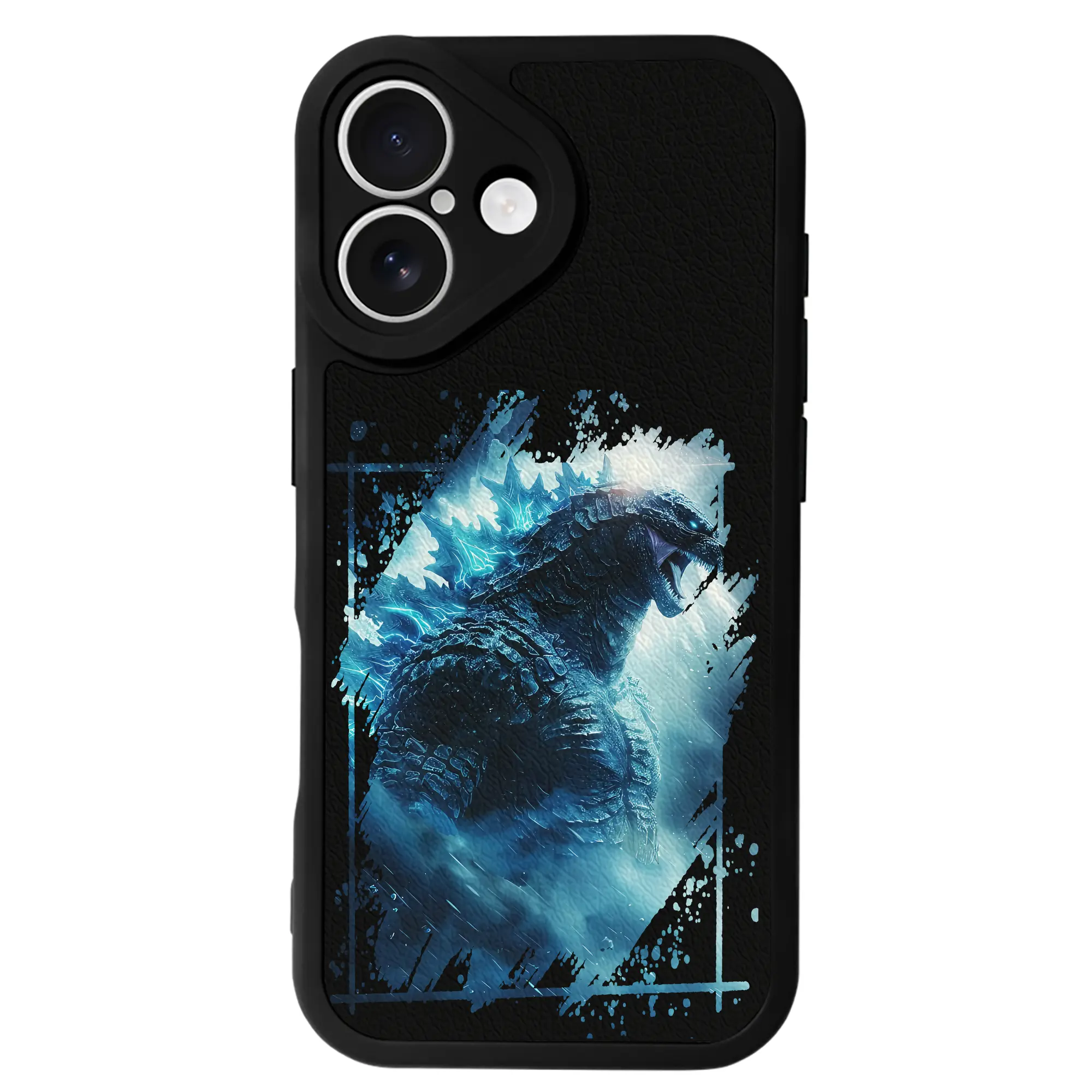 ゴジラ グッズ,ゴジラ - IPhone 16シリーズ対応 ・ シリコンスマホケース ・ レザー調 ・ 高精度フィット ・ 耐衝撃 ・ ワイヤレス充電対応 ・ 精密カット